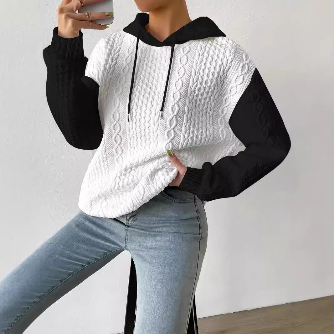 Women's Chunky Knit Cable Hoodie