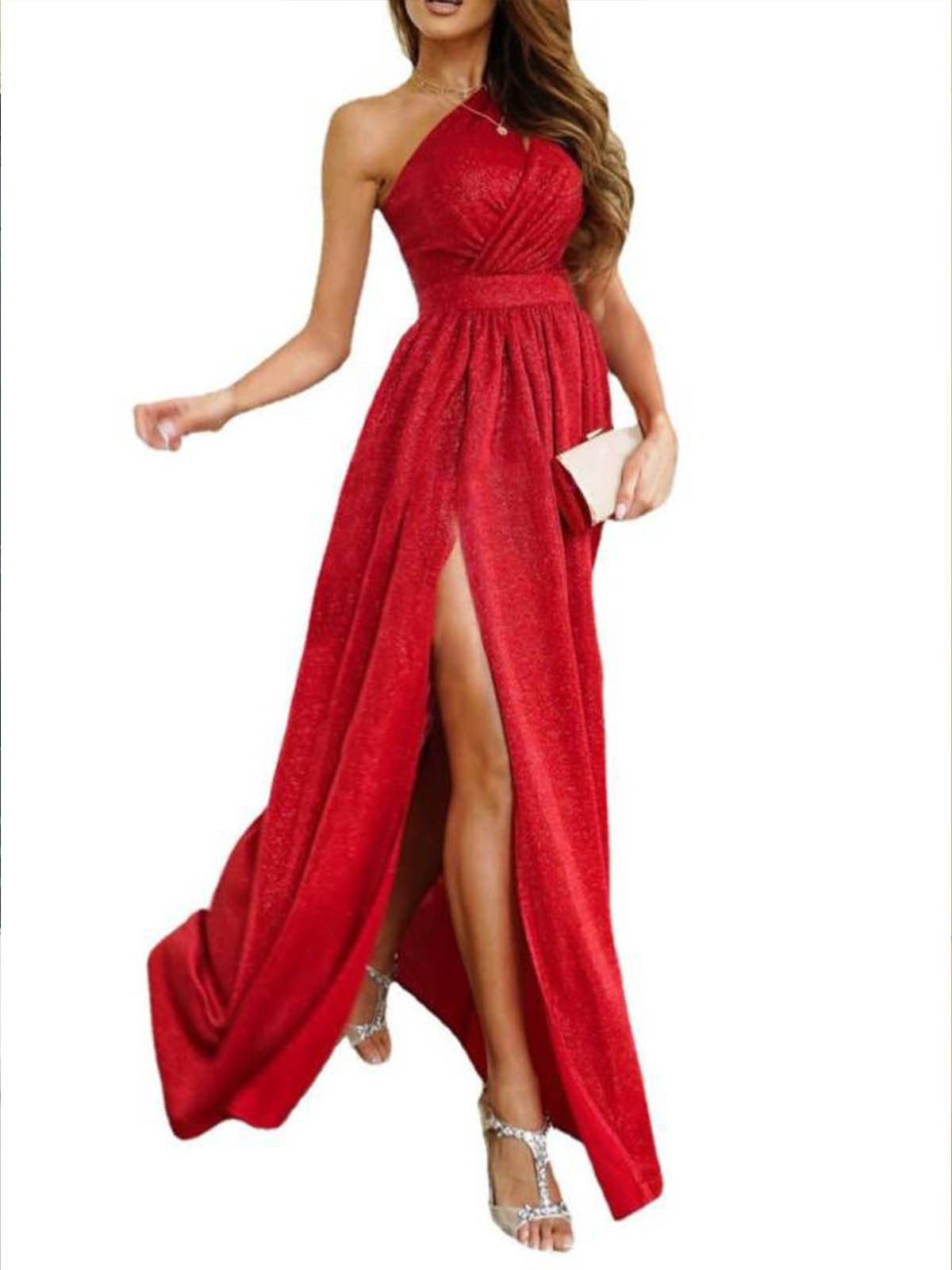 Abendkleid für Damen, einseitig, hochgeschlitzter Rock, berg-feldt