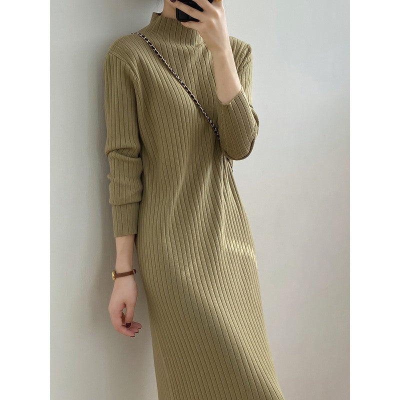 Robe pull col montant et texture côtelée Berg-Feldt pour femme
