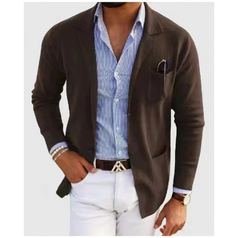 Blazer en maille fine élégant pour homme avec poches pratiques Berg-Feldt