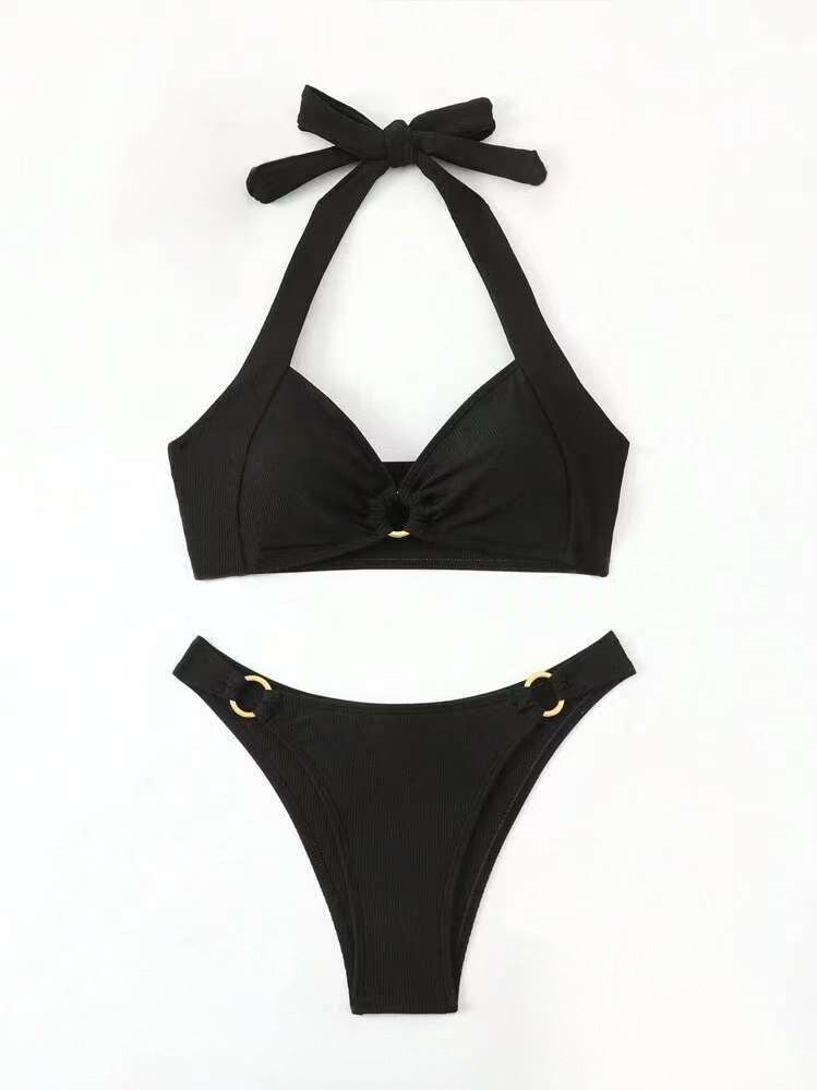 Women's Tie-Front Halter Bikini Set berg-feldt
