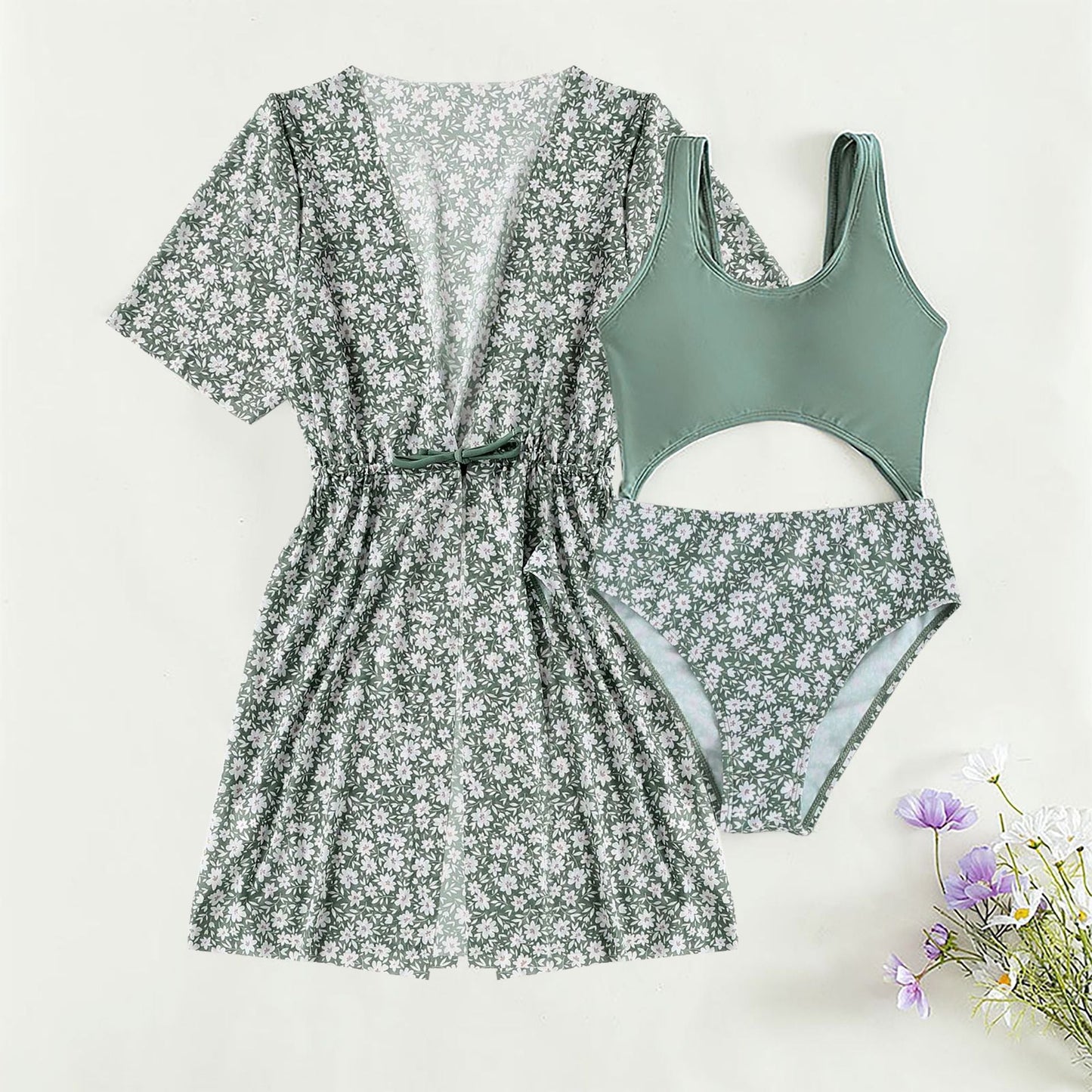 Tankini à la mode pour femme avec sur-robe et coupe sportive de berg-feldt