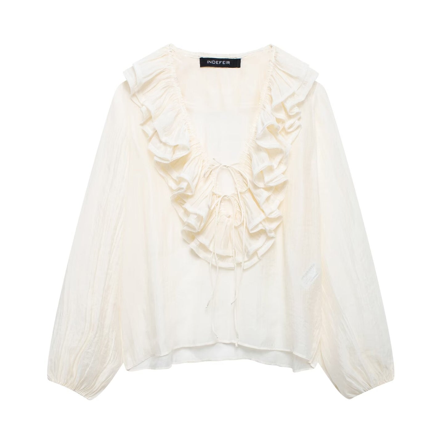 Women's Off-the-Shoulder Blouse with Drawstring Detail by berg-feldt