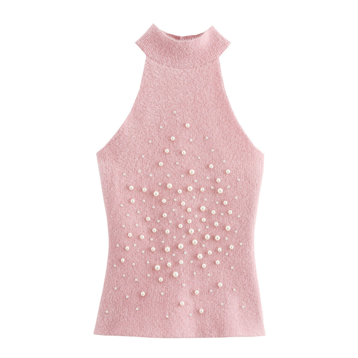 Women's High-Neck Embellished Knit Top berg-feldt
