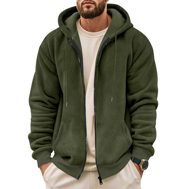 Herren Sportliche Kapuzenjacke mit innovativer Struktur Berg-Feldt