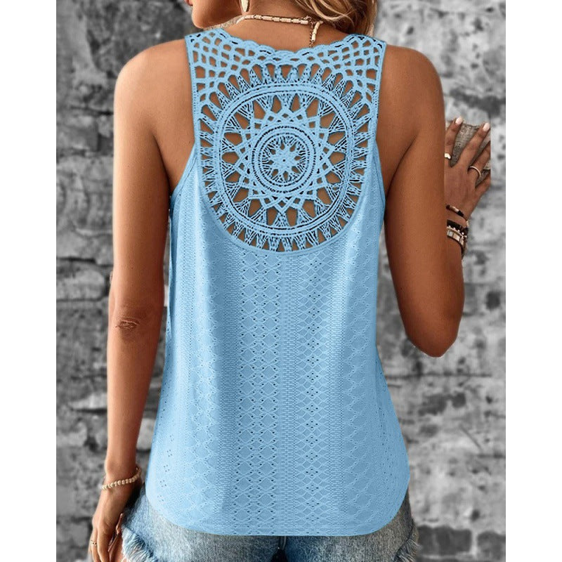Women's Crochet Back Tank Top berg-feldt