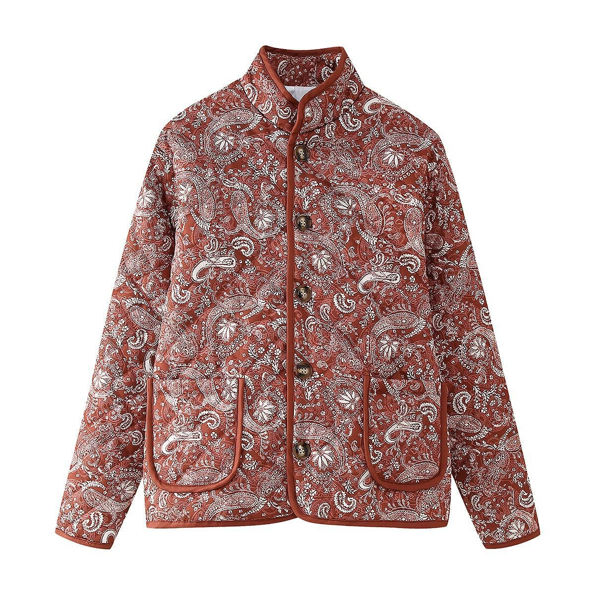 Women's Quilted Paisley Print Jacket berg-feldt