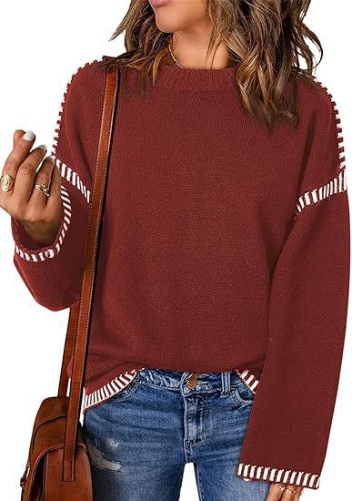 Pull marin femme en maille texturée avec détails rayés Berg-Feldt