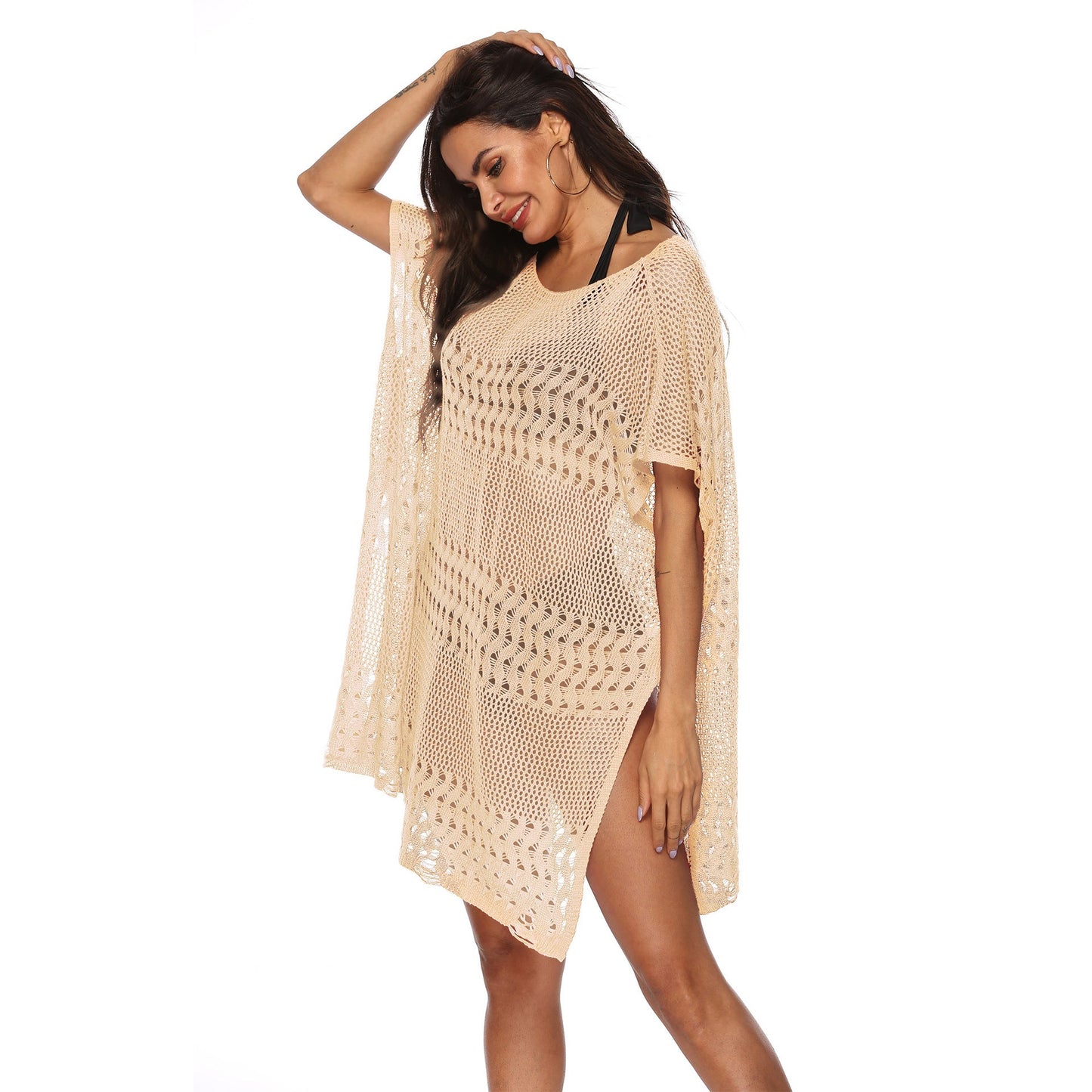 Women's Crochet Mesh Beach Coat by berg-feldt