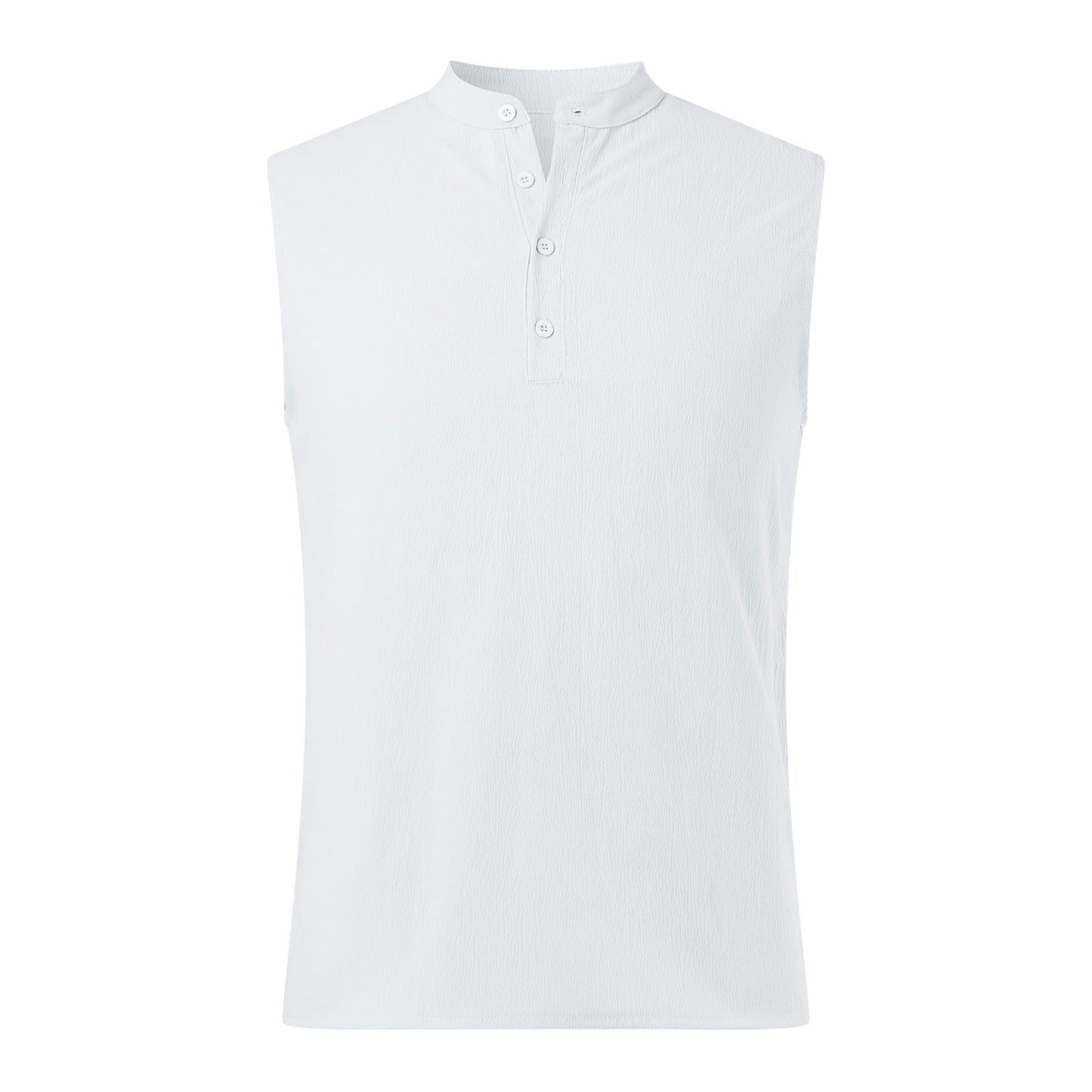 Herren Ärmelloses Henley-Shirt aus atmungsaktivem und leichtem Material Berg-Feldt
