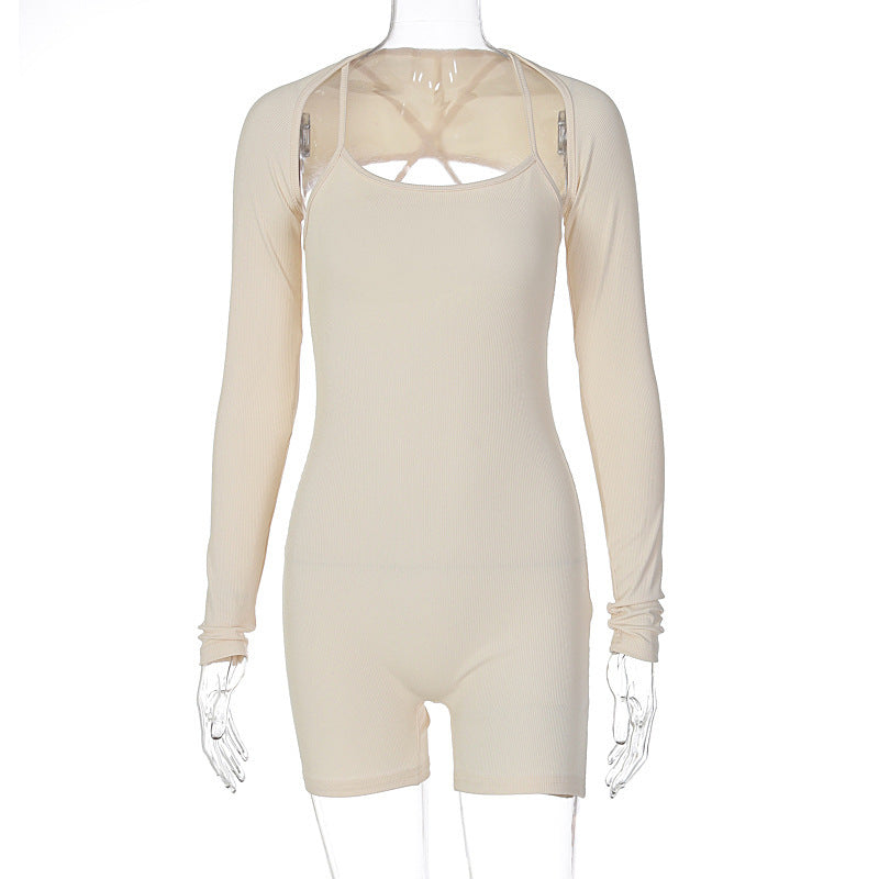 Combinaison sportive à manches longues pour femme, en matière stretch de qualité supérieure, coupe ajustée, de berg-feldt