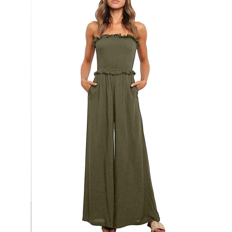 Weitbeiniger Damen Jumpsuit trägerlos von Berg-Feldt