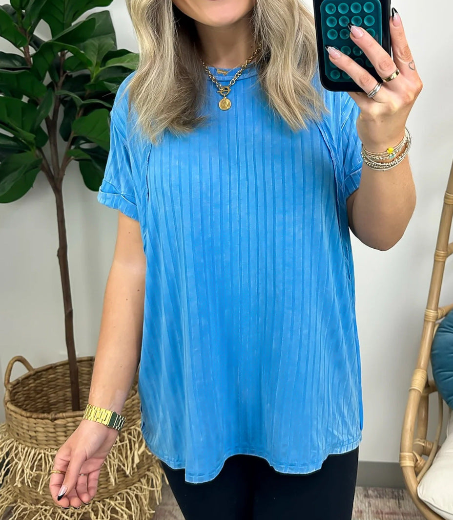 Bequemes Damen-Shirt mit vertikalen Streifen von berg-feldt