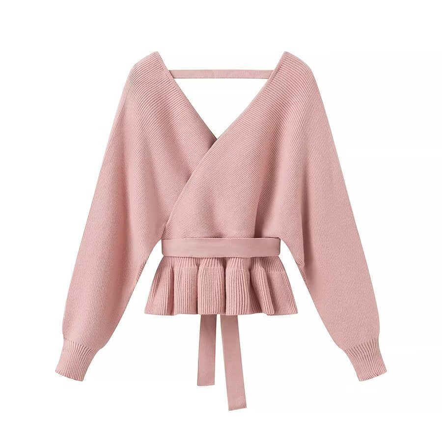 Wickeltop für Damen mit eleganter Schleife von berg-feldt