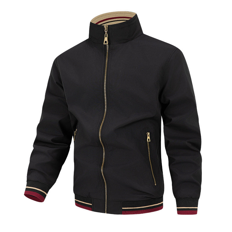 Herren modische Übergangsjacke mit hohem Kragen und praktischen Taschen Berg-Feldt