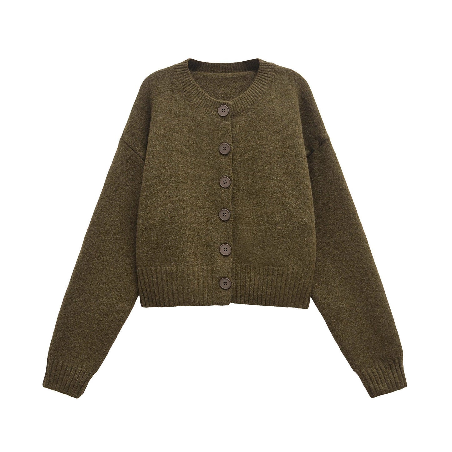 Women's Short Cozy Cardigan with Button Closure by berg-feldt