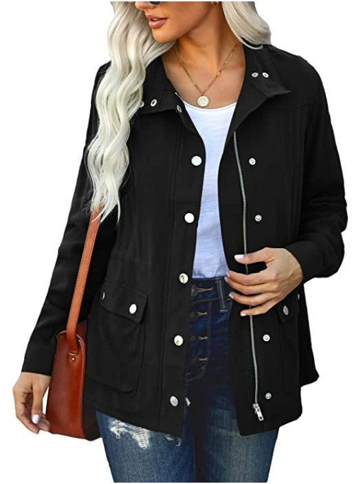 Damen Alltagsjacke mit funktionalen Taschen und Kapuze Berg-Feldt