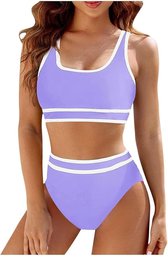 Berg-feldt Bikini de sport taille haute pour femme