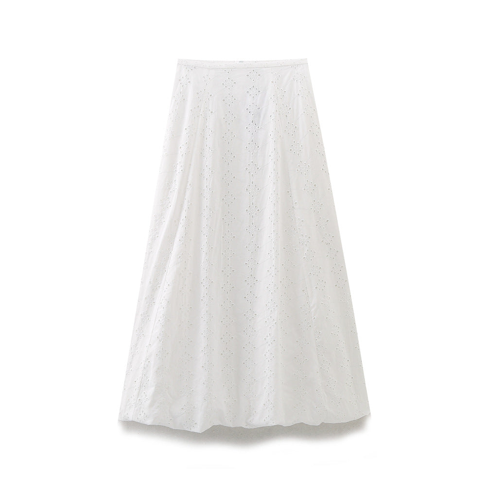 Women's Eyelet Detail Button-Down Blouse by berg-feldt