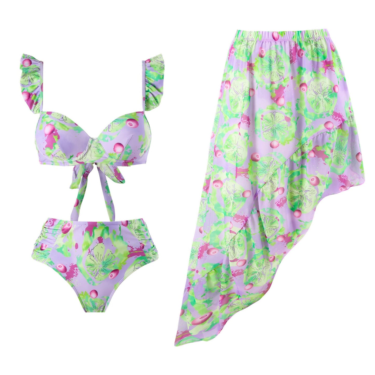 Asymmetrischer Bikini mit Rock von berg-feldt