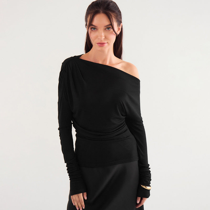 Women's Draped Off-the-Shoulder Long-Sleeve Top berg-feldt