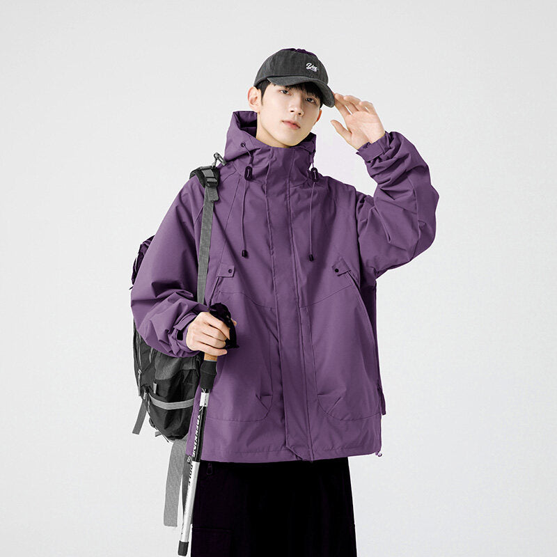 Coupe-vent pour homme avec capuche réglable et poches pratiques Berg-Feldt