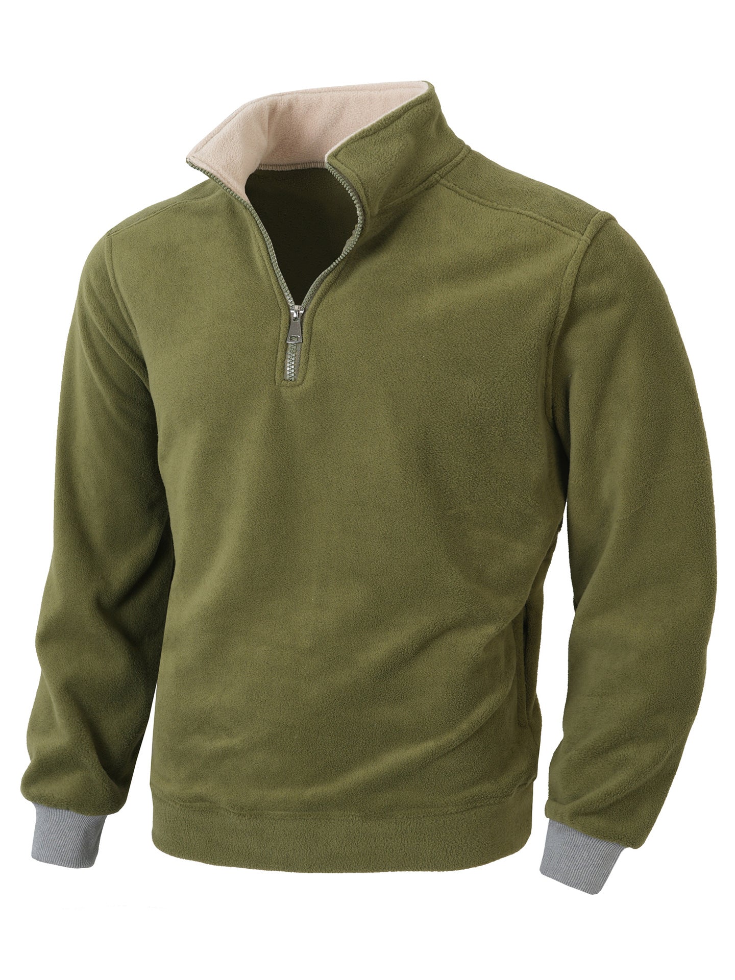 Herren Fleecejacke mit halblangem Reißverschluss Berg-Feldt