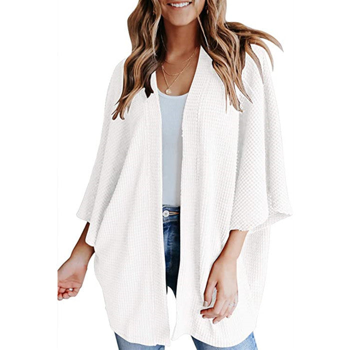 Cardigan décontracté en tricot gaufré pour femme Berg-Feldt