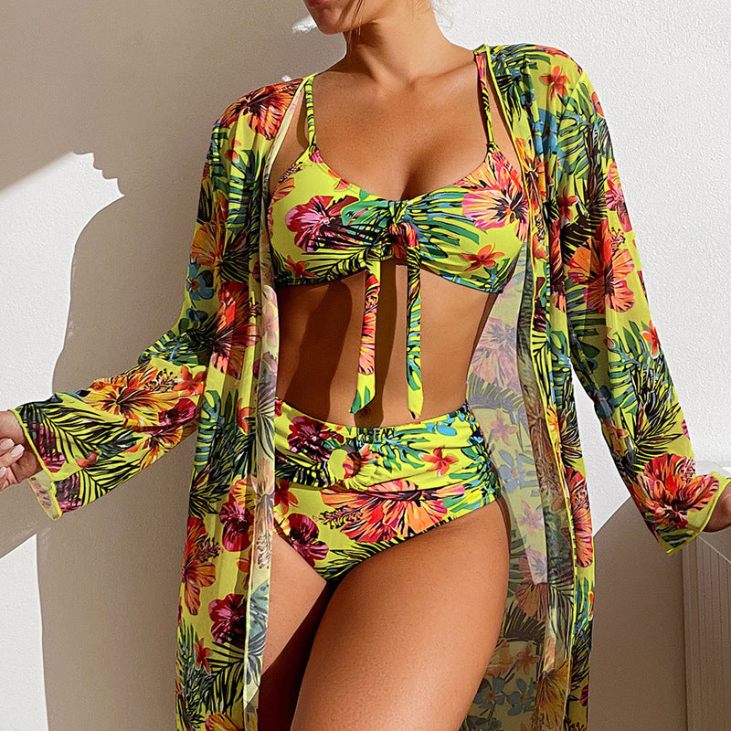 Wickel-Bikini für Damen von berg-feldt mit hohem Beinausschnitt