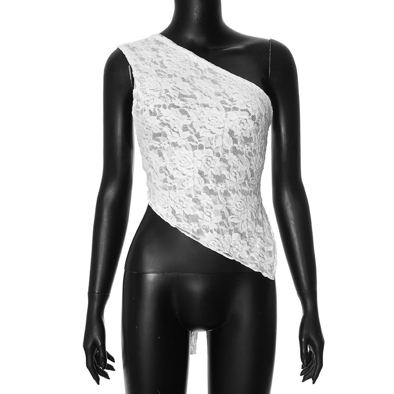 Asymmetrical Lace Top by Berg-Feldt for Women