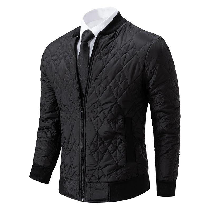 Herren gesteppte Freizeitjacke mit modischem Design und hohem Kragen Berg-Feldt