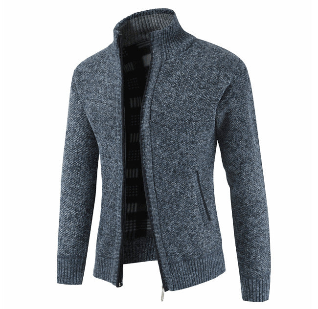 Cardigan homme à col montant et poches latérales Berg-Feldt