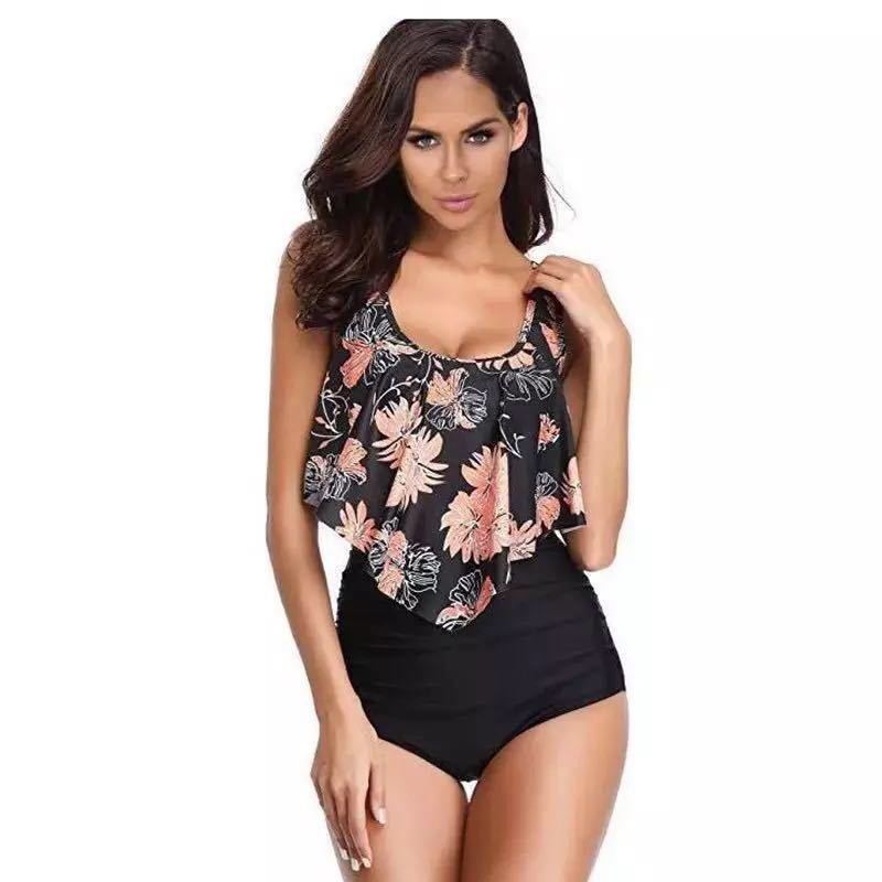 Ensemble tankini Berg-Feldt pour femme avec volants flottants