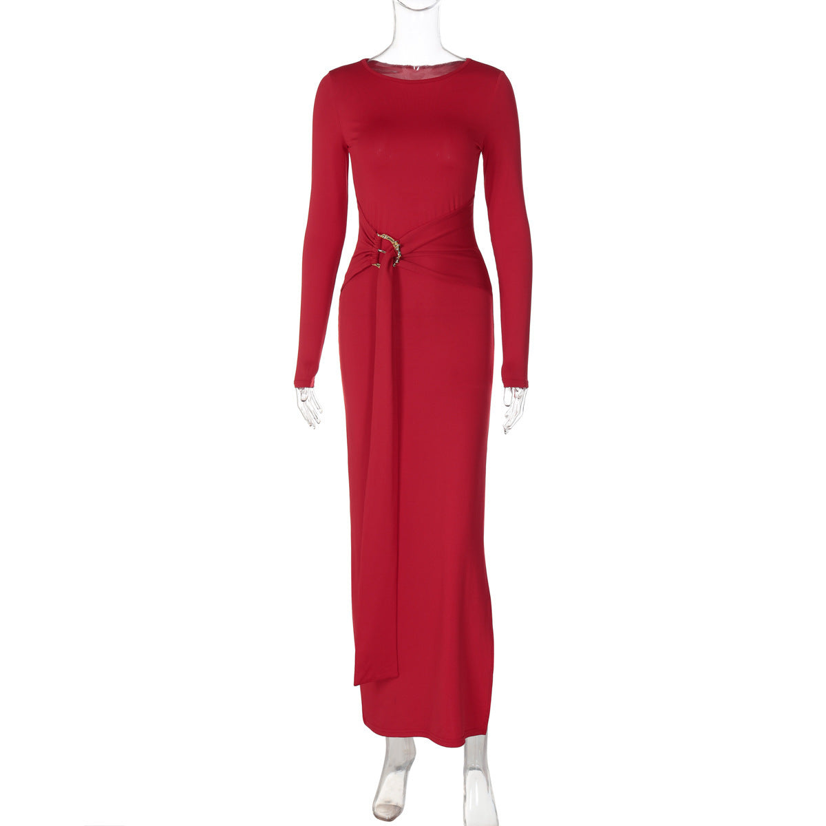 Elegantes Damenlangarmkleid mit raffinierter Schnittführung und edlen Details von berg-feldt