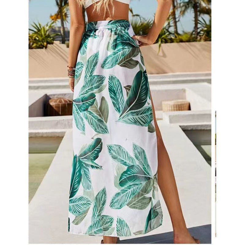 Women's Sheer Animal Print Maxi Cover-Up by berg-feldt