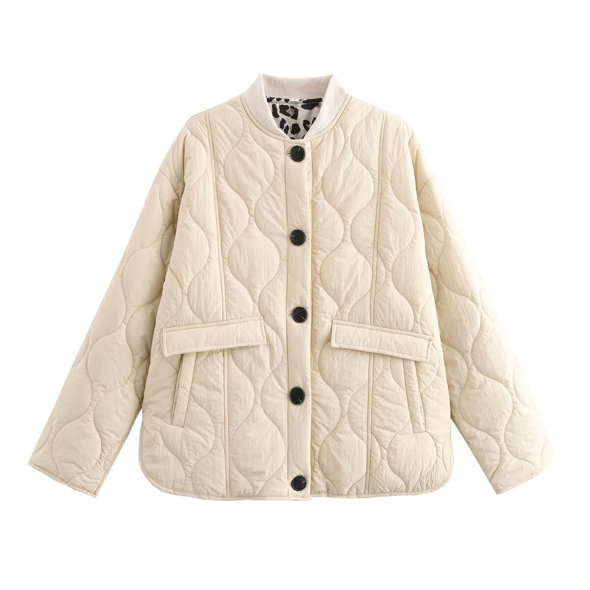 Women's Quilted Button-Up Utility Jacket berg-feldt