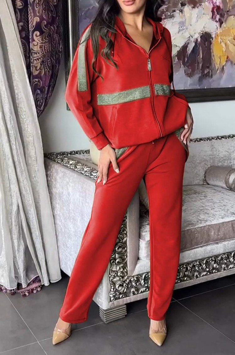 Damen Hoodie zippé élégant coupe ample et détails raffinés Berg-Feldt