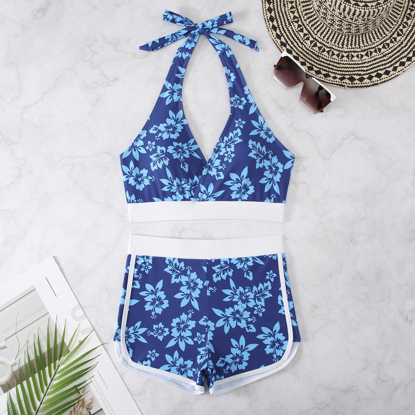 Maillot de bain fleuri sportif femme berg-feldt