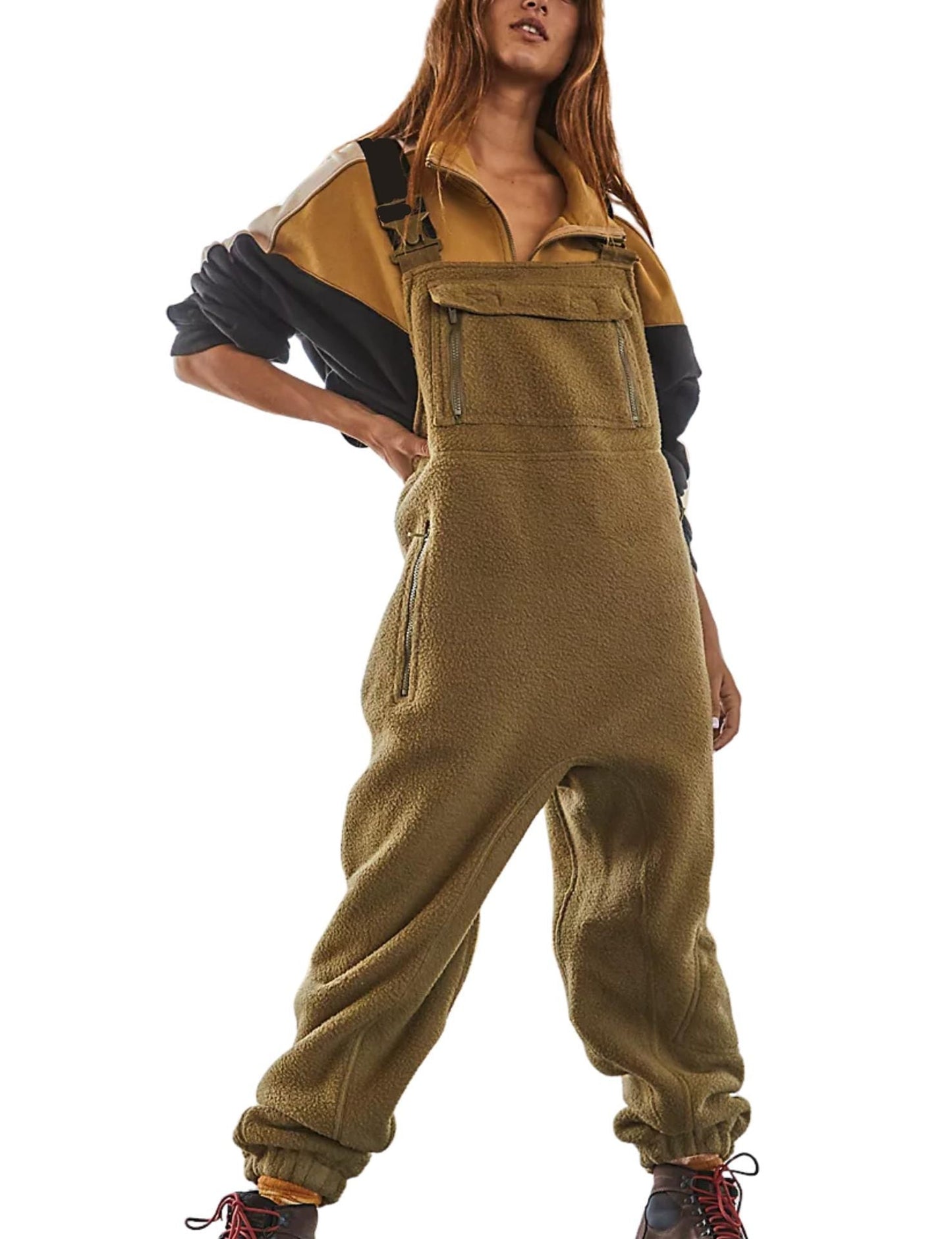 Women's Fleece Utility Bib Overalls berg-feldt