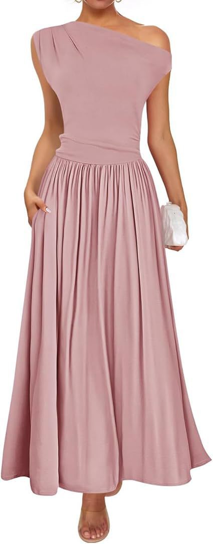 Asymmetrisches Maxikleid mit fließendem Rock von berg-feldt