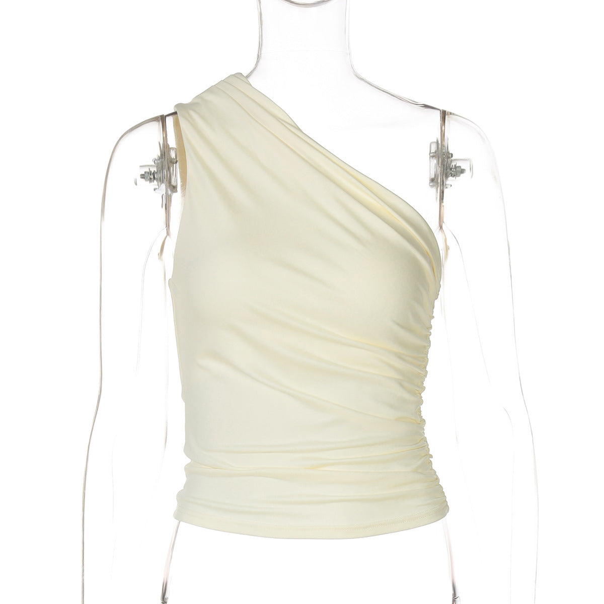 Wickeloberteil für Damen, asymmetrisch, elastisch, gerafft, berg-feldt