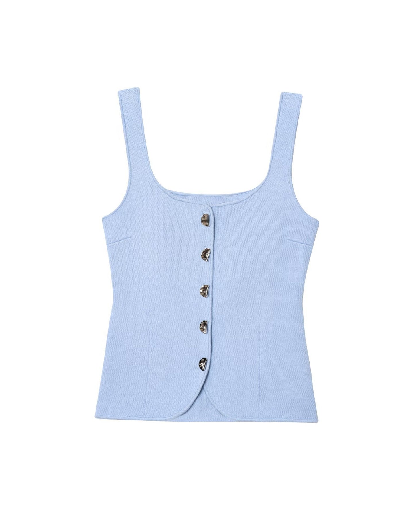 Women's Square-Neck Button-Up Tank Top berg-feldt
