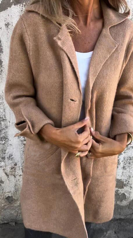 Manteau en laine Berg-Feldt pour femme, grande taille, élégant