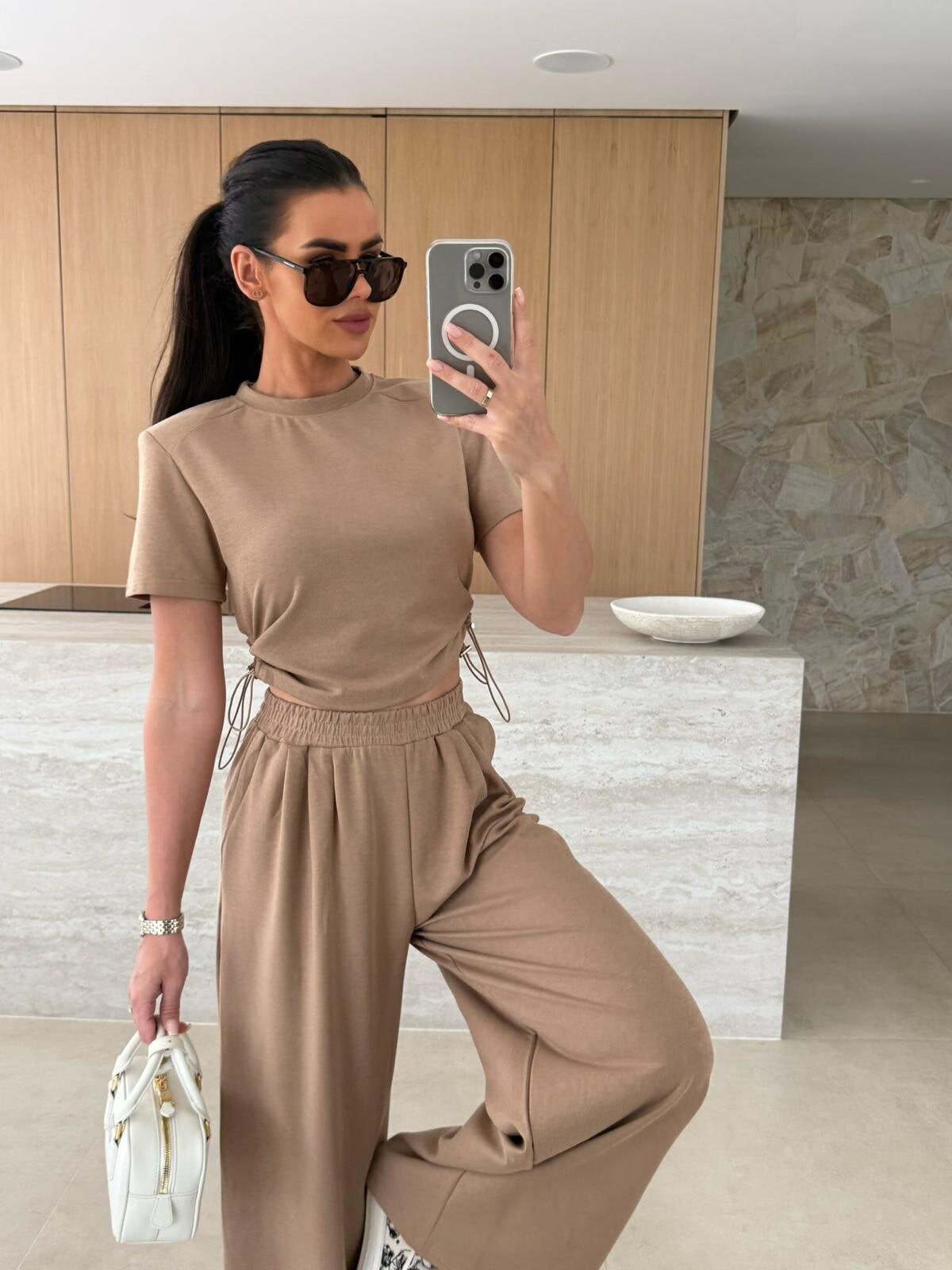 Ensemble décontracté crop top et jogging Berg-Feldt pour femmes