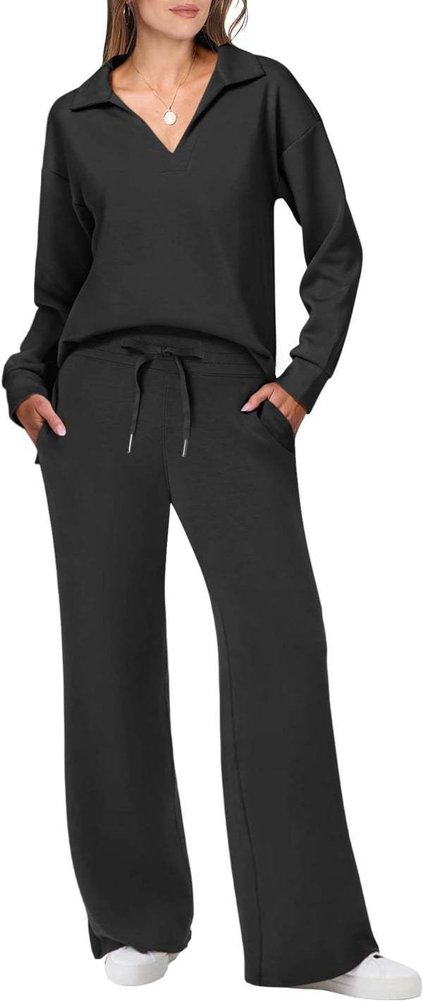 Bequeme Damen Loungehose und Oberteil Set von berg-feldt in weiter Passform
