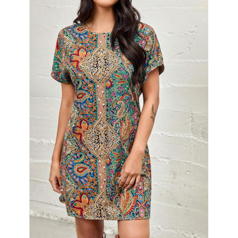 Abstract Print A-Line Dress by berg-feldt for Women