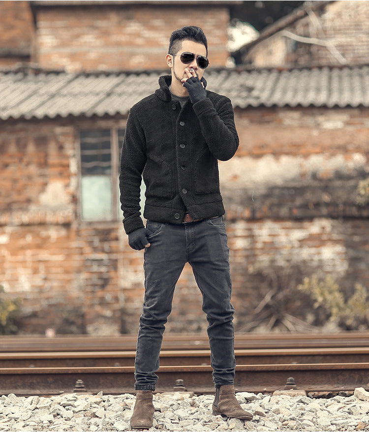 Veste doublée Herren de Thomaskapelle avec fermeture boutonnée élégante et design décontracté Berg-Feldt
