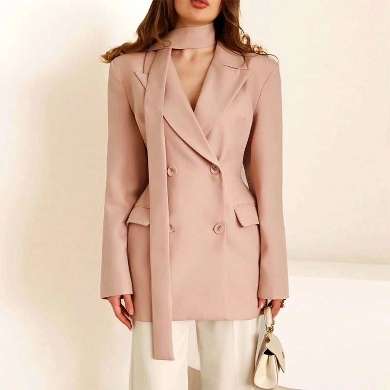 Blazer élégant et ajusté pour femme avec écharpe Berg-Feldt