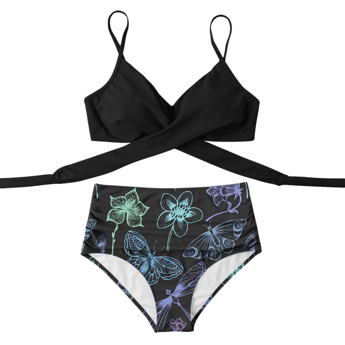 Wickelbikini-Set für Damen, hochtailliert von berg-feldt