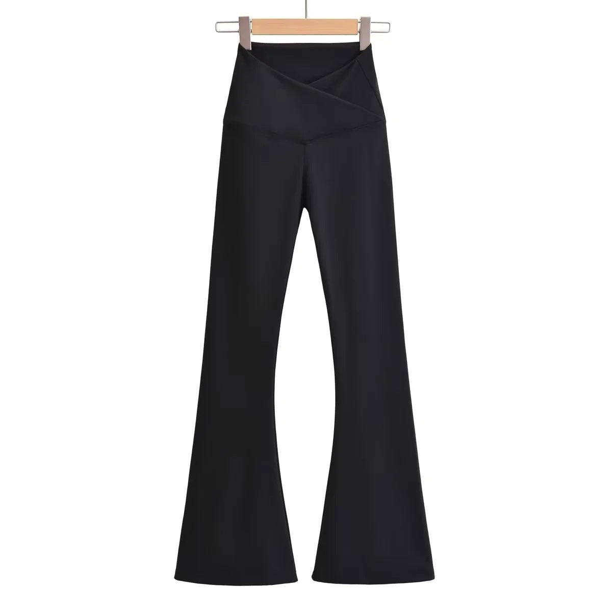 Yogahose für Damen, flared, hoher Bund, gekreuzter Bund von berg-feldt